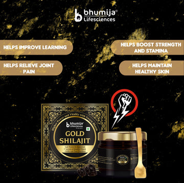 Bhumija Lifesciences Shilajit Gold Resin - 20g